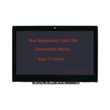 LCD Touch Screen Assembly for Lenovo 500e Chromebook 2nd Gen 81MC0001US w/Bezel