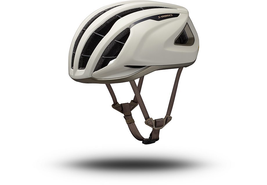 Specialized - Specialized PREVAIL SM/MD ヘルメット S-WORKS PREVAIL 3 HELMET CE WHT/BLK ROUND M(Round M (55-59cm