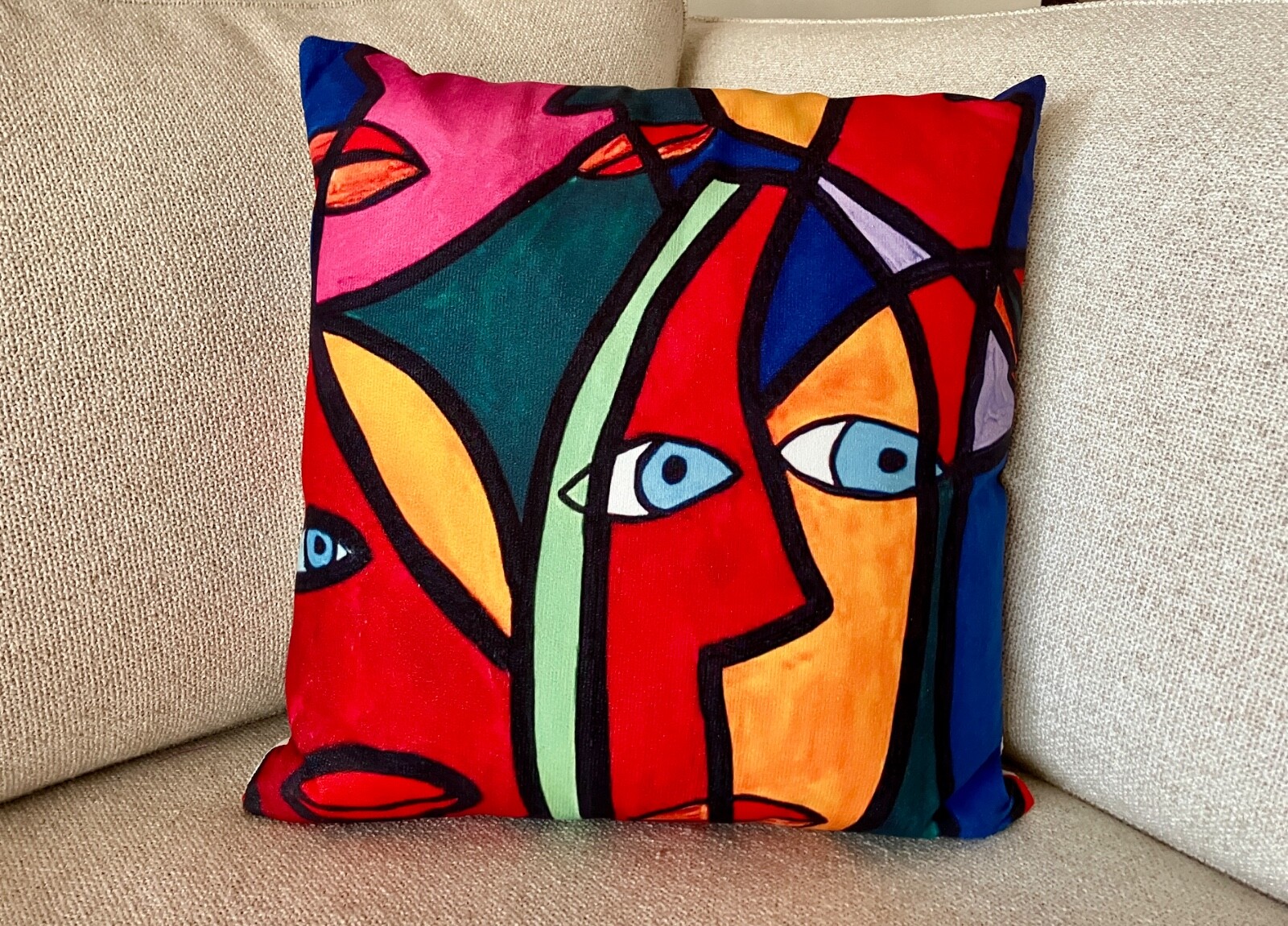Pablo Picasso Abstract Modern Cushion Cover 18 x 18 inches