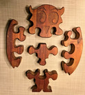 OWLS! Heavy wooden 5-piece jigsaw puzzle, 11.5” tall, 7.5” wide, 2” thick — photo 3