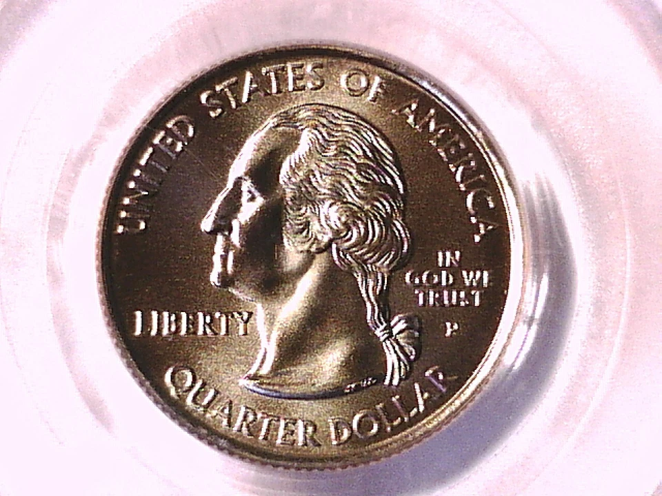 Oklahoma 2008 P Washington State Quarter PCGS MS 68 Satin Finish 15365666 - Image 2 of 3