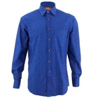 Men's Loud Shirt REGULAR FIT Seedpods Blue Retro Psychedelic Fancy