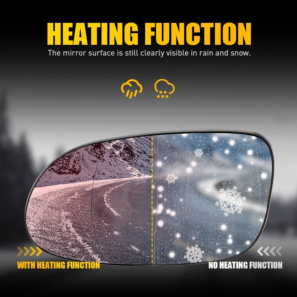 Driver Side Heated Mirror Glass For Mercedes Benz CLK320 CLK350 CLK500 CLK63 New - Image 3 of 4