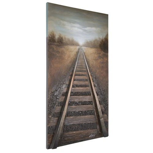 Yosemite Home Decor Vanishing Into The Distance Landscape Painting - Thumbnail 3