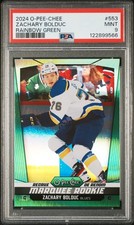 2024 UD O-PEE-CHEE RAINBOW GREEN #553 ZACHARY BOLDUC 15/33 PSA 9