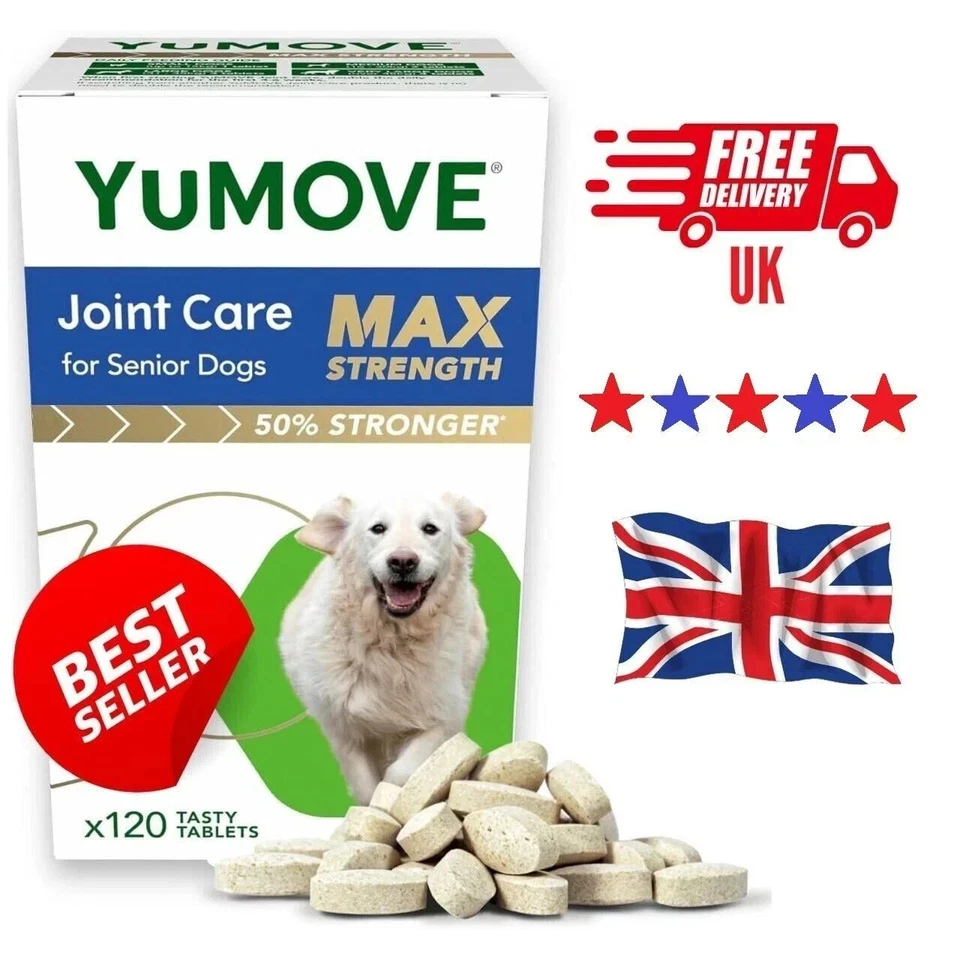 YuMOVE Senior Dog MAX Strength Joint Supplement Lintbells- 120 Tablets