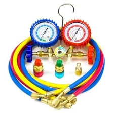 Ziss A/C Diagnostic Manifold Gauge Set for Refrigeration Charging, Fits R12 