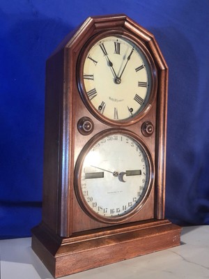 ★アンティーク 古時計 ② 1876 Vintage Antique Seth Thomas Double Dial ,Strike,Calendar