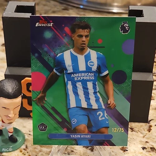 2025-26 Topps Finest Premier League Yasin Ayari Brighton #18 Rookie Green /75