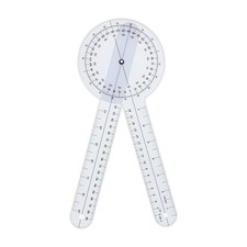 Goniometer 12 inch 360&deg; Clear Protractor Physical Therapy, for Medical Rang