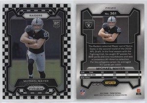 2023 Panini Prizm Rookies Black & White Checker Michael Mayer #361 Rookie RC