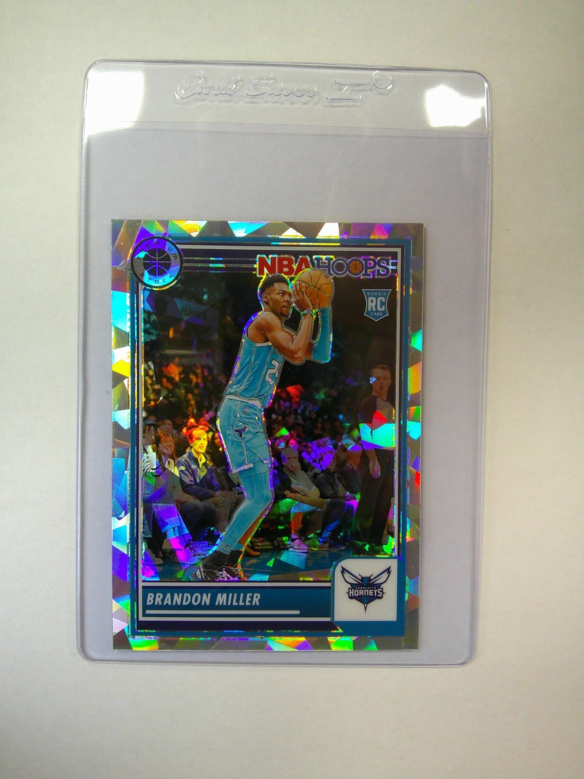 2023-24 Panini Nba Hoops Premium Stock - Brandon Miller #245 Ice Prizm (RC) 