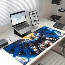 40*90cm1 large gaming mouse pad with non-slip rubber base - futuristic mech desi