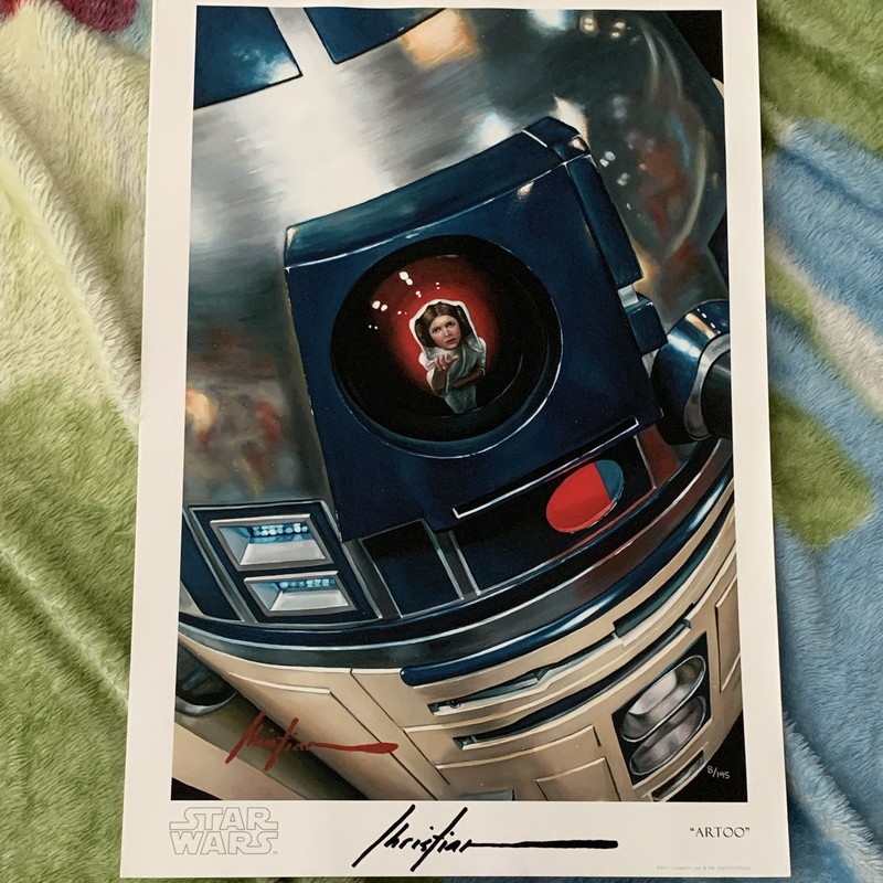 ACME Archives Star Wars IV R2-D2 Artoo Signed Giclée Print COA 2011