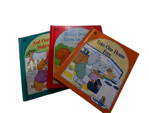 Lot of 3 Alpha Pets Alphapets Hardcover Books Grolier Homeschool Vintage Morals