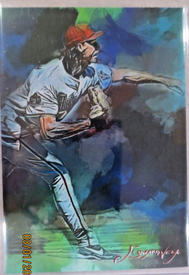 Randy Johnson #10 Art Card Limited 26/50 Vela Signed (Arizona Diamondbacks)