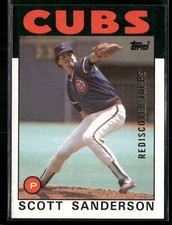 1986 Topps #406 Scott Sanderson 2017 Rediscover Topps Stamped Buyback Gold