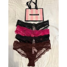 NWT Victoria s Secret High-Leg Sheer Cheeky Panty Lot Size S 4 pairs