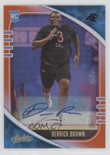 2020 Absolute Rookie Signatures Orange Spectrum 25/50 Derrick Brown Auto 0l8