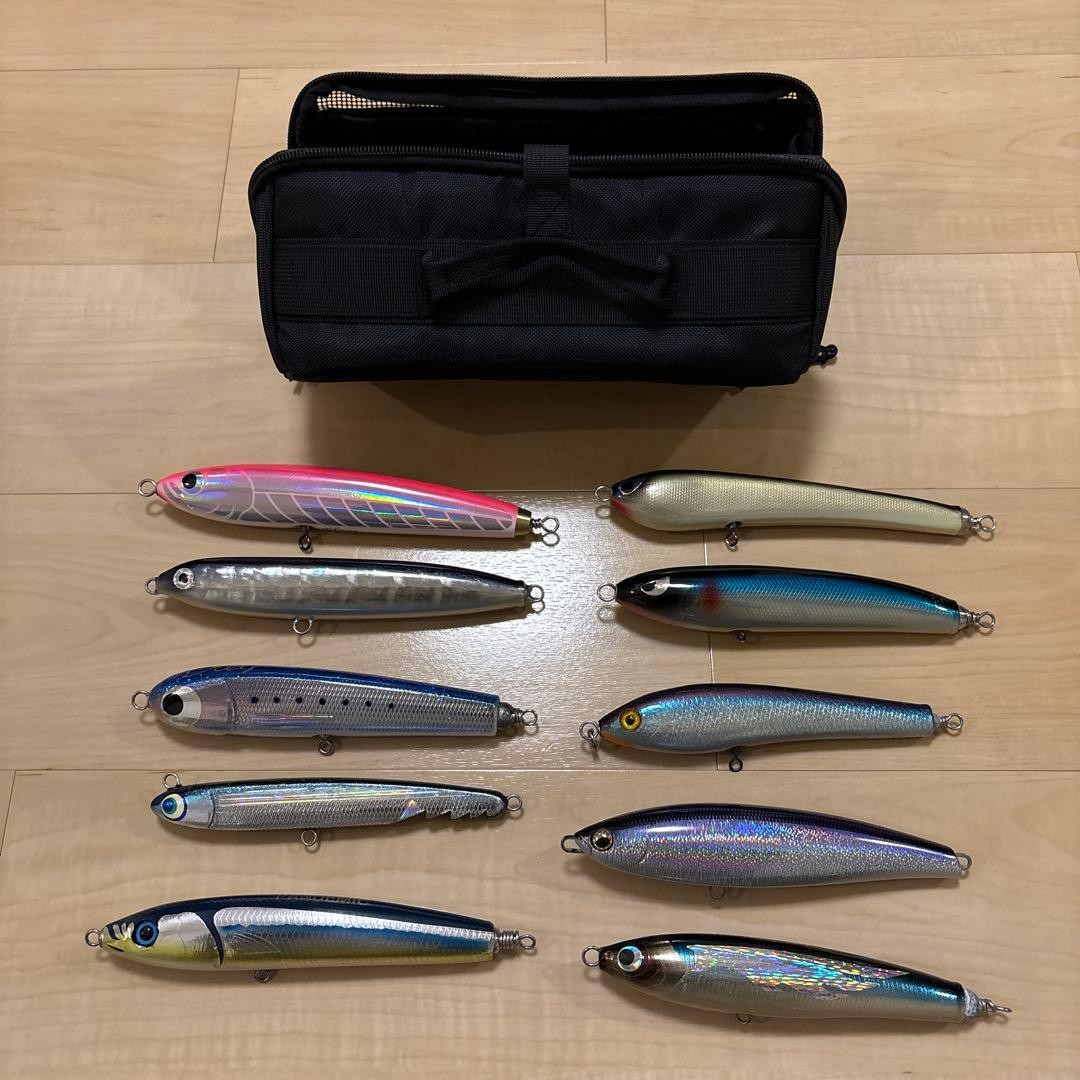 Fishing Lure Ripple Fisher and others10 green plugs  multi-container M set - Image 2