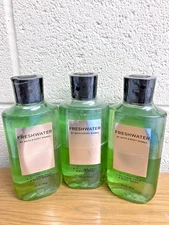Bath & Body Works FRESHWATER 3-IN-1 Face Hair Men's Body Wash 10oz NEW (QTY 3)