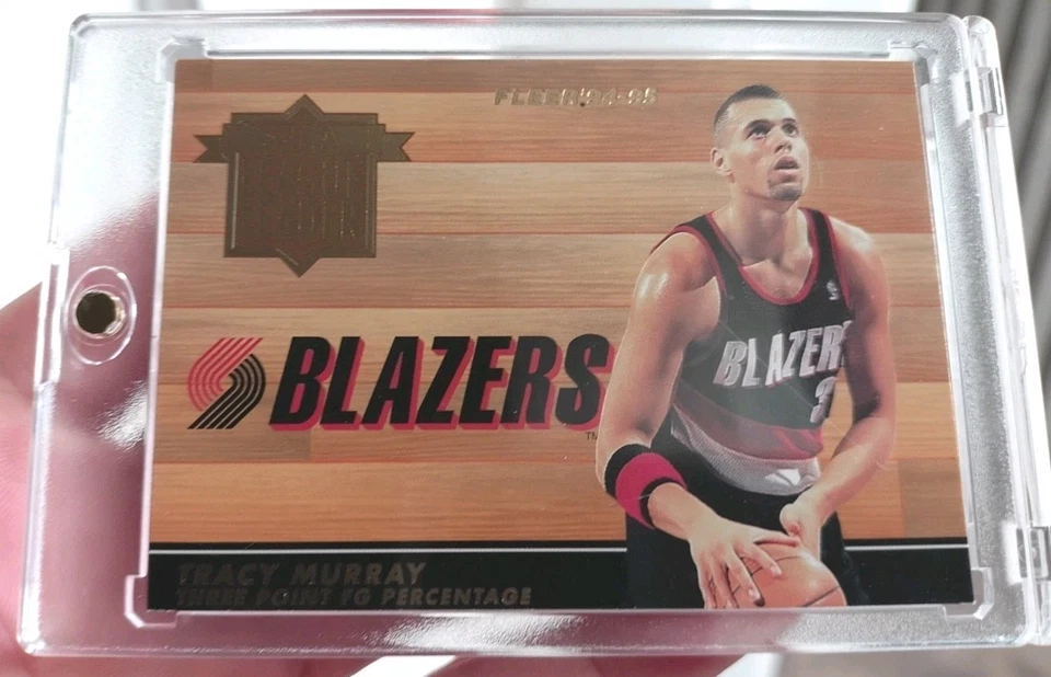 #3 OF 8 TRACY MURRAY🫡 100% MINT 10' (1994/95 FLEER NBA LEAGUE LEADERS Own 30yrs - Image 2 of 4