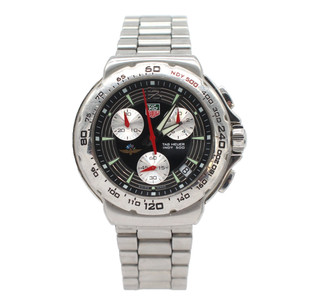 Tag Heuer Formula 1 Indy 500 CAC111B Date 200M Black Quartz 42mm Men Watch W 528