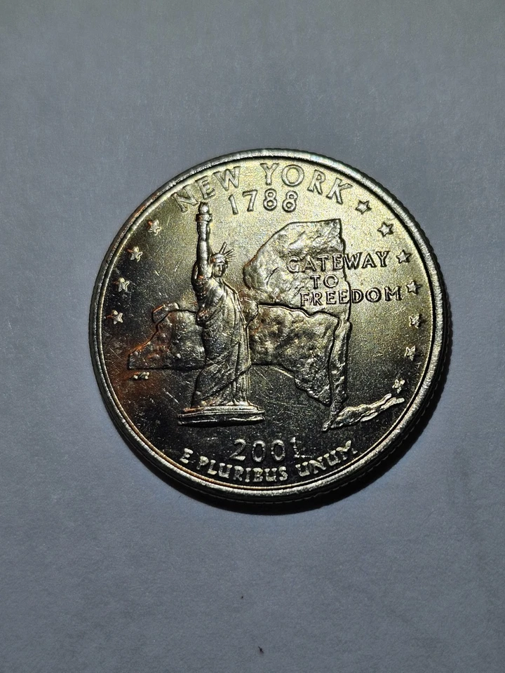 2001 P New York States, Doubled Die Errors, Die Cracks Error! - Image 2 of 4