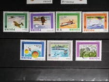 Timbres Pologne neufs Avion