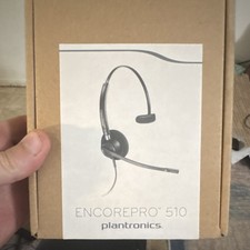 Plantronics EncorePro HW510 Noise Canceling Wired Headset Boom Mic Call Center
