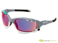 Oakley Racing Jacket 30 Years Sport Sunglasses OO9171-23 Fog/+Red Iridium, Black