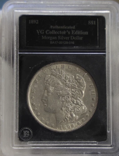 1892 US Morgan Silver Dollar XF+ (Bradford Slab)