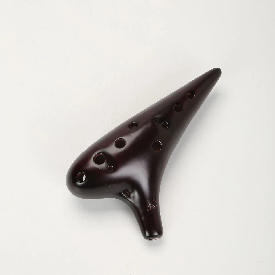 Ocarina 12 orificios ahumado alto tono CA para principiantes para enviar materiales de enseñanza Foto 3 de 4