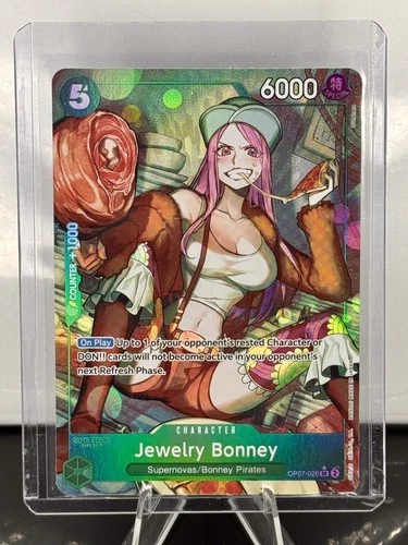 JEWELRY BONNEY - One Piece OP07-026 - Alt Art Super Rare SR - 500 Years Future