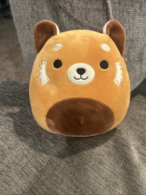 Squishmallow Seth Red Panda 7-8 Brown Tan Stuffed Animal
