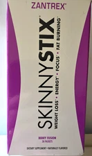 Zantrex SkinnyStix Berry Fusion, Rejuvenated Energy Powder 30 Pack Exp 09/2026