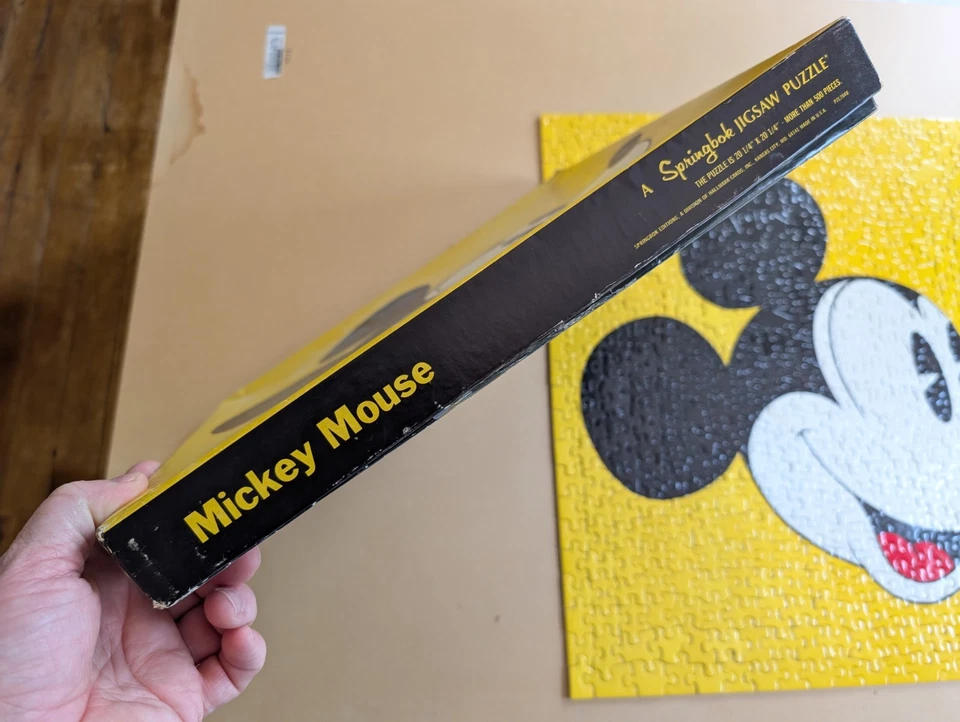 Vintage Springbok Puzzle Mickey Mouse Disney  500pc Complete Early - Image 3 of 4