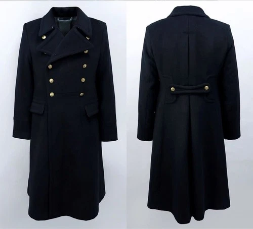 Cold Resistant Replica Soviet Navy M69 Winter Black 12-Button Woolen Overcoat video thumbnail