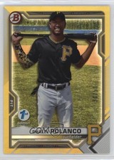 2021 Bowman Draft 1st Edition Gold Foil /50 Shalin Polanco #BD-176 1pr8