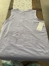 Lululemon Tank Top Lavender All Yours Organic Cotton Tank Top Size X-Large NWT