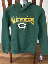 Green Bay Packers YOUTH/BOYS Cotton Hoodie Green/Yellow