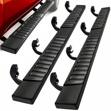 For 2004-2014 Ford F150 Super Crew Cab 6 Running Boards Side Steps Nerf Bar Blk For 2004-2014 Ford F150 Super Crew Cab 6 Running Boards Side Steps Nerf Bar Blk