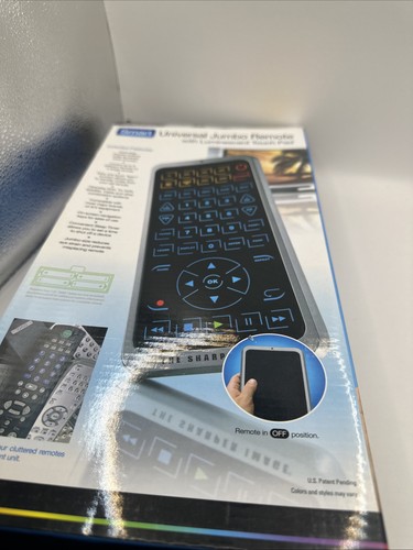 Jumbo Remote With Luminescent Touch Pad NEW IN BOX Sharper Image Universal - Picture 3 of 7