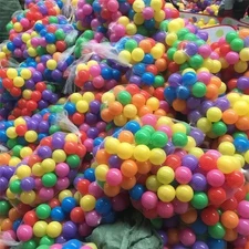 100PCS Colorful Soft Plastic Balls Kids Pool Ocean Wave Pit Tent Play Toys