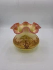 1970’s Fenton Burmese Landscape Rose Bowl Vase