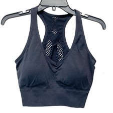 JoyLab Women's Seamless Racerback Sports Bra Black Size Large