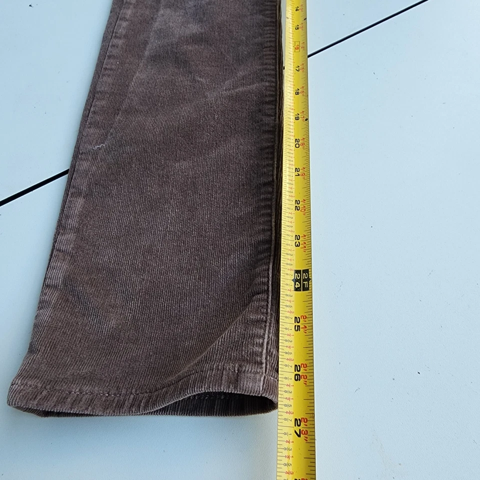 Pantalones de pana suaves elásticos Crewcuts para niños marrón cintura ajustable talla 12 Foto 4 de 4