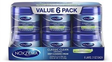 6 Pack - Noxzema Original Classic Clean Deep Cleansing Cream, 2 Oz 56g