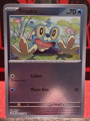 Froakie 020/086 Reverse Holo Common Pokemon ME04: Chaos Rising CRI NM