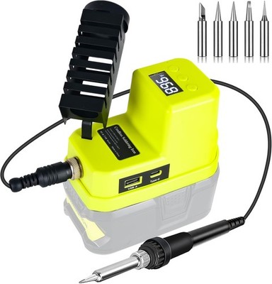 Kabelloser Lötkolben für Ryobi 18V Akku,schnelles Aufheizen,Elektrische D
